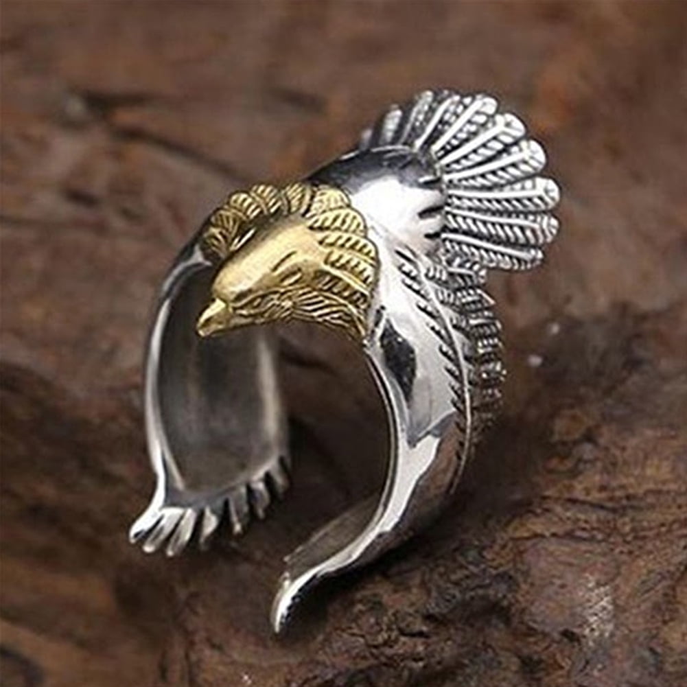 925 Sterling Silver Mens Rings American Eagle Symbol Jewelry Boyfriend  Christmas Gift Elegant Hip Hop Men Eagle Ring Size 6-13 | Wish