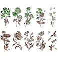 thumbnail image 2 of Hot6sl Ofertas de La Semana Plantillas de Flores Grandes para Vallas de Jardín: Decoración de Bricolaje 2024 Nueva Plantilla Floral Reutilizable para Pintar Sobre Patrones de Setos de Pared de Madera, 2 of 6