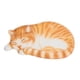 thumbnail image 5 of Bonita alfombra de baño con forma de gato durmiendo, felpudo interior de entrada. Amarillo blanco, 5 of 9