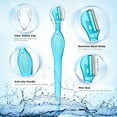 thumbnail image 4 of 8 Pcs Eyebrow Razor for Women Small Face Razors Shaver Trimmer Facial Hair Removal Eyebrow Shaper with Stainless Steel Blade Safety Cover for Peach Fuzz Lip Dermaplaning Tool, 4 Colors, 4 of 7