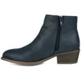 thumbnail image 3 of Journee Womens Jayda Inside Zip Stacked Heel Booties, 3 of 10