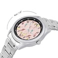 thumbnail image 2 of Colorful Melting Ice-cream Wrist Watches for Men Metal Band Watch Fashion Three-Hand Watch Gift for Boyfriend Father Husband, 2 of 5