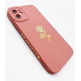 thumbnail image 5 of for iPhone 11 Case(2019 6.1"), Cute Plated Rose Gold Flower with Anti-Fall Lens Cameras Cover Shell, Soft TPU Shockproof Anti-Fingerprint Phone Protection Cases for Women Girls Men,Pink, 5 of 13