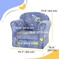 thumbnail image 3 of Qaba Toddler Chair with Luminous Universe Design for 18-36 Months, Blue, 3 of 9