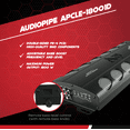 thumbnail image 2 of Audiopipe Car Mono Vehicle Audio Amplifier, 17.00" x 7.00" x 2.20", 2 of 10