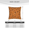 thumbnail image 5 of LNWH Cartoon African Culture Graffiti Throw Pillow Covers, Square Soft Linen Decorative Pillow Cases, 18"x18", 5 of 8