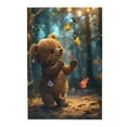 thumbnail image 2 of Disketp Cute Butterfly Bear Custom Puzzle Personalized Puzzles 1000 Pieces, Customized Picture Puzzle for Adult and Teens((29.5×19.7in, Vertical), 2 of 9