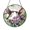 Acrylic 3.5 Inch, variant on Floral Lavender Hummingbirds Stained Glass Suncatcher Window Hanging Elegant Nature Decor