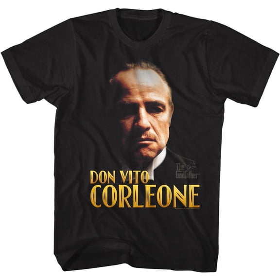 The Godfather Corleone Black Adult T-Shirt 2Xl