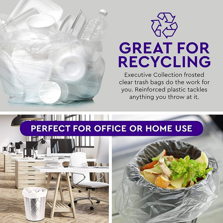 Clear Trash Bags for Home and Office Use