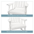 thumbnail image 3 of Innovaze Wooden Patio Rocking Chair, Solid Fir Wood, Heavy Duty 600LBS, for Outdoor or Indoor, White, Pack of Two, 3 of 8