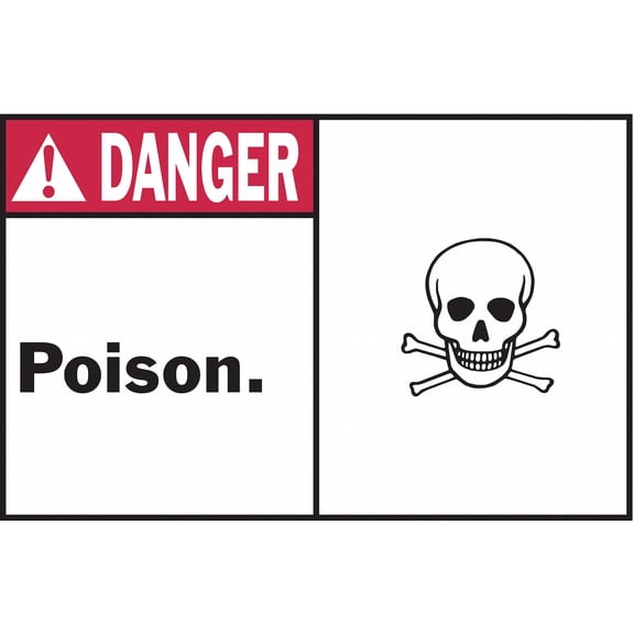 Brady Sign,3 1/2 in x 5 in,Polyester,PK5 86812