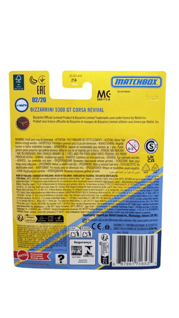 2025 Matchbox Collectors #02 Bizzarrini 5300 GT Corsa Revival
