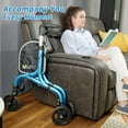 thumbnail image 5 of Planetwalk Foldable 3-Wheel Walker - Lightweight Mobility Aid (Blue), 5 of 7