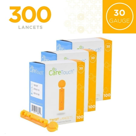 (Exp 12-24-2028) Care Touch Twist Top Lancets, 30 Gauge - 300 Lancets