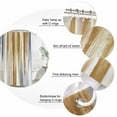 thumbnail image 6 of Brown Gray Waterproof Fabric Shower Curtain,Vintage Abstract White Ombre Texture Waterproof Fabric Shower Curtain for Bathroom Curtains Bathtubs Hotel Shower Curtains with 12 Hooks Stall 48x72in, 6 of 8