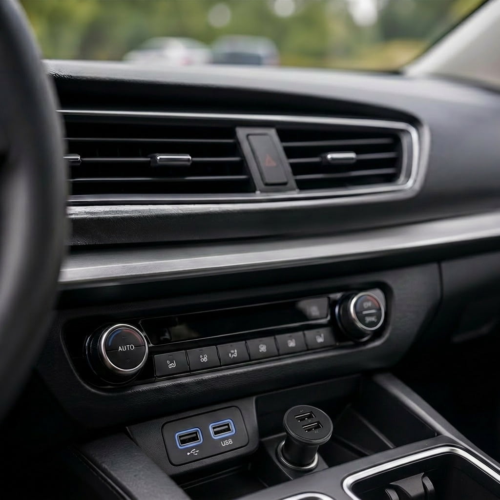 onn Dual-Port USB Car Charger
