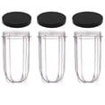 thumbnail image 1 of 16oz Cups 6 Piece Set - 3 Replacement Cups WITH LIDS for Magic Bullet Blender LIDS INCLUDED, 1 of 4