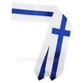thumbnail image 3 of Finland Flag 180*15CM Graduation Sash Stole Scarf Double Sided for Study Aboard International Class Of 2024, 3 of 6