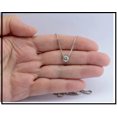 thumbnail image 2 of TAAPSEE JEWELS 2CT Bezel Set Solitaire Pendant Necklace Round Cut Cubic Zirconia 14K White Gold Plated, 2 of 3