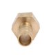 thumbnail image 3 of Conector de acoplamiento de tubo de latón con rosca hembra de 1/4 PT y barbilla de manguera de 8 mm, 2 piezas, 3 of 3