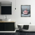 thumbnail image 3 of Stupell Industries Flamingo in Bathtub Bath & Laundry Painting Gray Floater Framed Canvas Art Print Wall Art, 25 x 31, 3 of 10