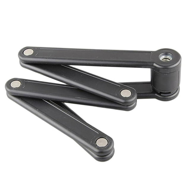 koolsoo Heavy Duty 6 Joints Anti-Theft Folding Lock with Mounting Bracket for