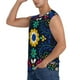 thumbnail image 3 of Fotbe Colorful Mexican Flower Men's Camiseta sin Mangas Estampada para Hombres, Playera Casual para Gimnasio, Entrenamiento, Playa-Large, 3 of 7