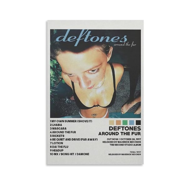 Póster sobre lienzo SIPMAN Deftones Around The Fur 30x45 cm