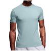 thumbnail image 5 of Enridrech Men's Short Sleeve Tee Top Quick Dry Hiking T Shirt Casual Summer Shirts Breathable Solid Color Tops, 5 of 7
