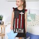 thumbnail image 4 of Fotbe USA Flag Cross Vestido de Dormir para Niñas de 3 a 10 Años, Mangas Cortas, Estilo Princesa, Pijama Camisón con Mangas Voladas-XX-Large, 4 of 6
