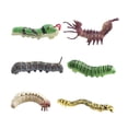 thumbnail image 3 of 6 modelos de simulación de gusanos de juguete para niños, accesorios de fotografía, juguetes de aprendizaje cognitivo realistas y detallados, gusanos, 3 of 10