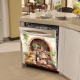 thumbnail image 3 of Country Grape Style Dishwasher Cover,Retro Wine Kitchen Decor Dishwasher Sticker Fruit Wine Bottle Dishwasher Cover Panel Refrigerator Door Cover Wine Home Appliance Sticker, 3 of 7