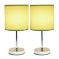 thumbnail image 2 of Simples Conceptions Mini lampe de table de base chromée avec abat-jour en tissu 2 Pack Set, 2 of 4
