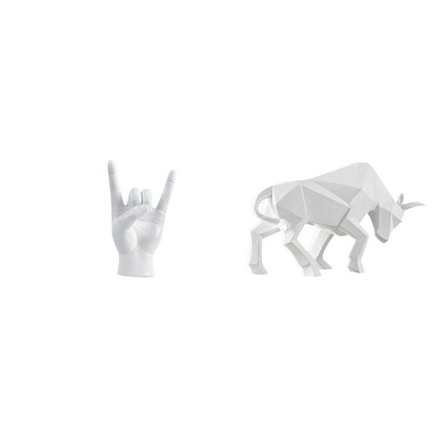Escultura De Gesto De Roca, Figura Moderna De Toro, Estatua Creativa De Resina Con La Mano En Alto, Adorno Abstracto Para El Dedo, Ideal Para Apartamento, Dormitorio, Restaurante, Entrada,