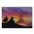 thumbnail image 1 of Fantasy Cutting Board, Silhouette of Prince and Cartoon Castle House Tale Dream Girls Image, Decorative Tempered Glass Cutting and Serving Board, Small Size, Multicolor, by Ambesonne, 1 of 1
