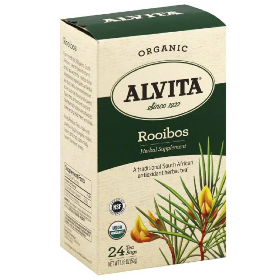 Alvita Organic Rooibos Herbal Supplement Tea, 24 count, 1.83 oz, (Pack of 3) by