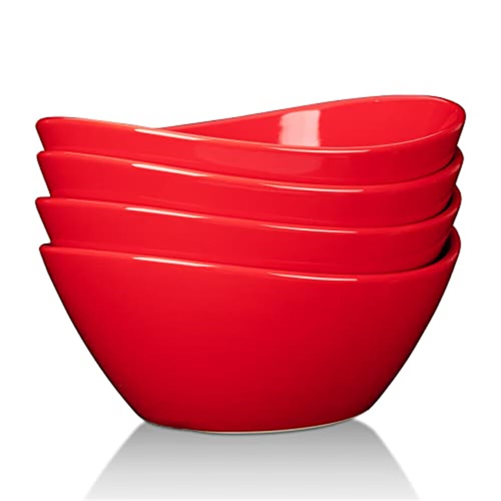 Zzistar 4 Piece Porcelain Bowls Set, Round Cereal Bowls, 8 inch 42