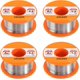 thumbnail image 1 of Solder Wire, 4 Pieces Rosin Soldering Tin Wire, Soldering Wire with Rosin Core Solder Wire with Flux Solder Tin Spool for Electric Soldering (0.6/0.8/, 1 of 5