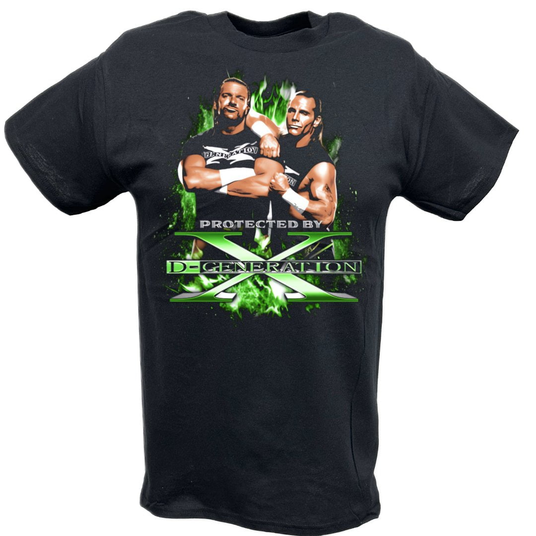 Protected by D-Generation X Triple H Shawn Michaels T-shirt