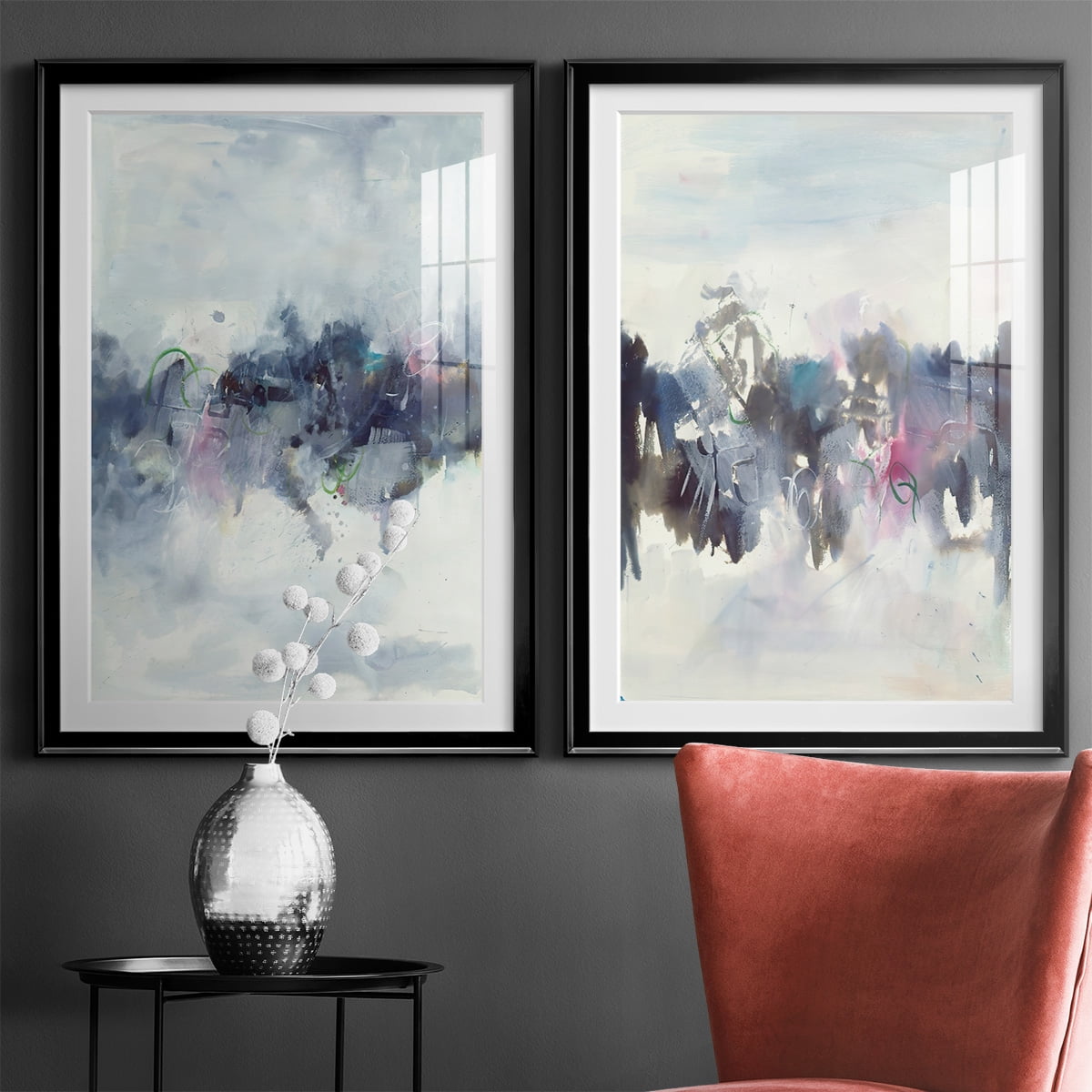 Wexford Home Birds I Premium Framed Print, 26.5" x 36.5" - Ready to Hang, Black (Set of 2)