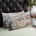 thumbnail image 3 of Waterproof Outdoor Throw Pillows with Inserts 12"x20", White Branches Soft Decorative Pillowcases for Couch Bedroom, Brown Beige Wooden Grain Pillow Covers for Sofa Living Room, 3 of 8