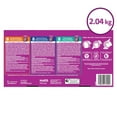 thumbnail image 4 of Nourriture humide pour chats adultes WHISKAS FAVORIS coupes en sauce en format variété – saveur de poulet, saveur de saumon et saveur de thon, 4 of 8