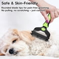 thumbnail image 3 of JDMEOPD 3-in-1 Pet Grooming Brush for Dogs & Cats – Removes Loose Hair, Mats & Undercoat, Safe Deshedding Tool for Long & Short Hair(Green), 3 of 15