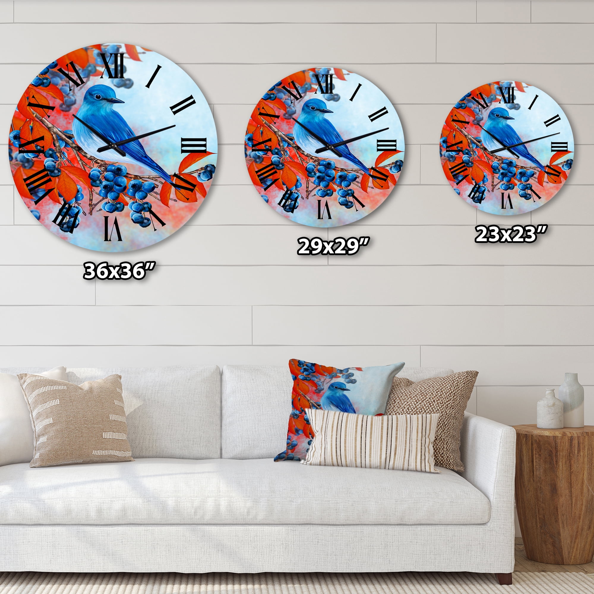 Designart 1 in Quartz Traditional Wall Clock