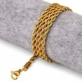 thumbnail image 5 of 2-7mm Wholesale 18K Gold Plated Stainless Steel Women Men Rope Chain 18-32'', 5 of 8