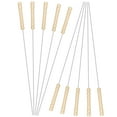 thumbnail image 7 of BBQ Barbecue Clip set Skewers 30cm Stainless steel + wood Needle Utensil rust resistant Pins BBQ Accessories Outdoor, 7 of 7