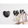 thumbnail image 2 of (Corazón*2 paquetes, Nior)Percheros plegables - Gancho de pared de aluminio con forma de corazón de amor - Ganchos retráctiles para colgar abrigos, sombreros, bolsos, toallas y llaves brillar Electrónica, 2 of 4
