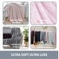 thumbnail image 4 of Swift Home Extra-Fluffy & Plush Solid Color Oversized Faux Fur Throw Blanket, 60”x70”, Soft Luxurious, Cozy & Lightweight for Home & Travel, All Seasons (Blush), 4 of 9