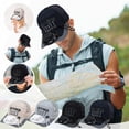 thumbnail image 3 of MKKAS 2-Pack USB Rechargeable Baseball Cap with Fan for Adult Men Women Adjustable Cooling Sun Hat Portable Hands-Free Personal Fan Hat for Summer Gift, Navy, 3 of 3